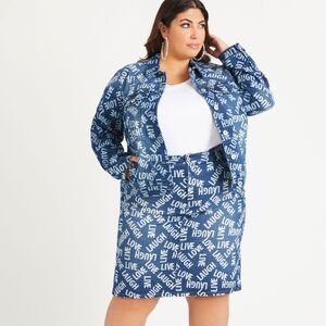 Ashley Stewart/ Denim Two- Piece Outfit